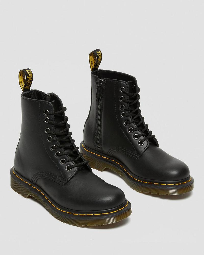 Black Women's Dr Martens 1460 Pascal Nappa Winter Boots | CA 289PJJ